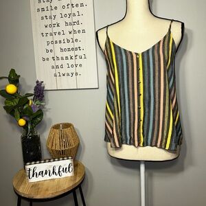 MINE Striped Multicolor Women's Top, Size M